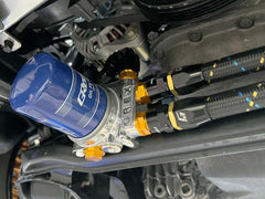 GReddy - GReddy AN10 90 Degree Swivel Hose End - Black/Gold Anodized - Demon Performance