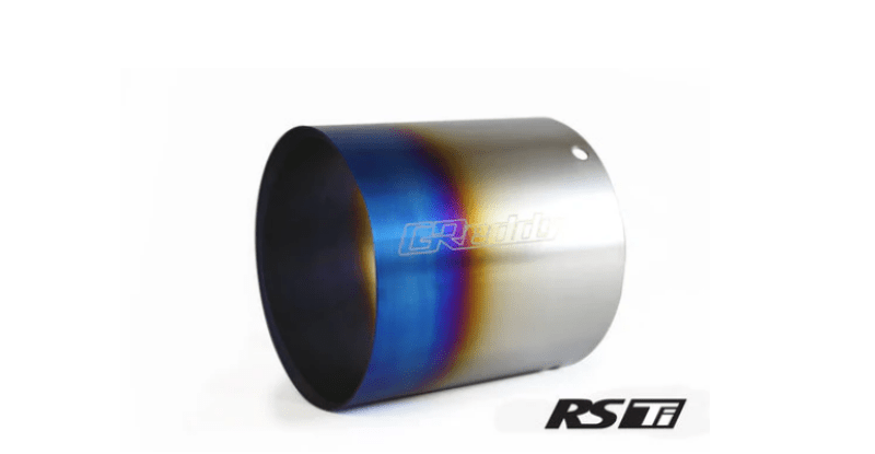 GReddy - GReddy Burnt Titanium Tip (105mm Dia/120mm Length) for Revolution RS/RS - TI/RS - Race - Demon Performance