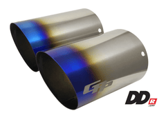 GReddy - GReddy DD - R Burnt Titanium Tips L=170mm (Pair) - Demon Performance