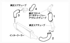 GReddy - GReddy Nissan Skyline BNR32 Aluminum Intercooler Piping Kit - Demon Performance