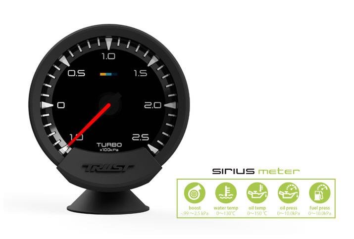 GReddy - GReddy Sirius Meter - Turbo Boost 74mm Analog Display Gauge (w/Boost Sensor & Harness Set) - Demon Performance