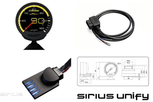 GReddy - GReddy Sirius OBD Set (Water Unify) - 74mm - Demon Performance
