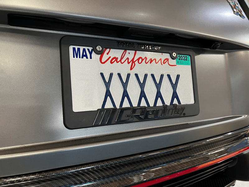 GReddy - GReddy Total Tune Up License Plate Frame - Black Out - Demon Performance
