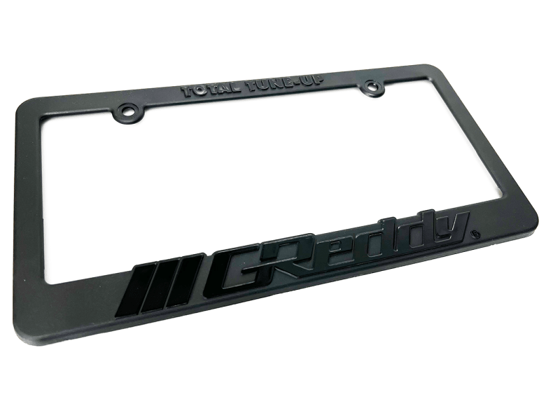 GReddy - GReddy Total Tune Up License Plate Frame - Black Out - Demon Performance