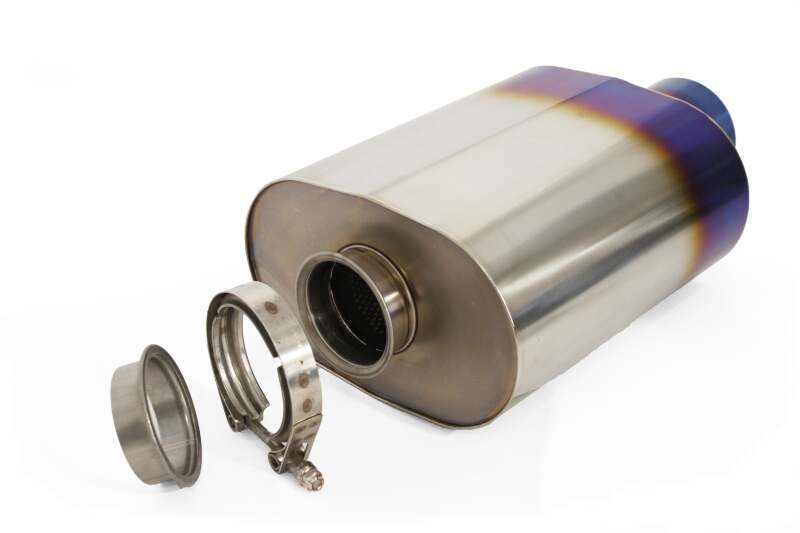 GReddy - GReddy Universal 3.0in RS-Ti Oval Titanium Muffler - Demon Performance
