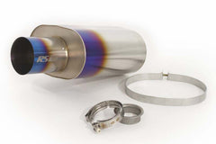 GReddy - GReddy - Universal Titanium Oval Muffler 2.5in ID Muffler Inlet - Demon Performance