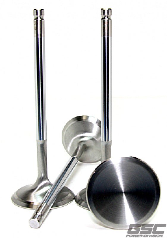 GSC Power Division - GSC P - D Audi V10 5.2L 27mm Head STD 101.8mm Long Chrome Polished Alloy Exhaust Valve - Set of 10 - Demon Performance