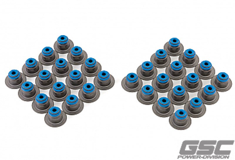 GSC Power Division - GSC P - D Ford Mustang 5.0L Gen 3 Coyote Valve Stem Seal w/Integrated Spring Seat - Set of 32 - Demon Performance