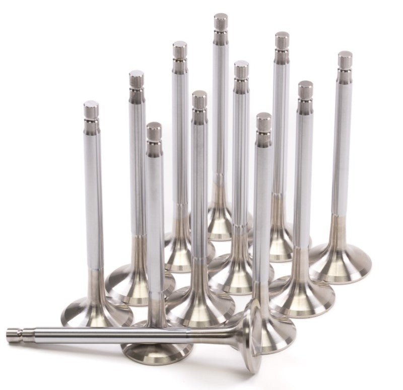GSC Power Division - GSC P - D Nissan RB26DETT 31.15mm Head +1mm OS 103.24mm Long +1.5mm Tip Exhaust Valve - Set of 12 - Demon Performance