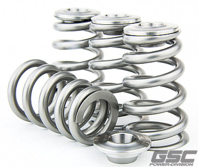 GSC Power Division - GSC P - D Nissan TB48 Ti Retainer Steel Spring Seat HP Conical Valve Spring Kit - Demon Performance
