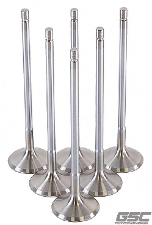 GSC Power Division - GSC P - D Toyota G16E - GTS 32mm Head (STD) Chrome Polished Exhaust Valve - Set of 6 - Demon Performance