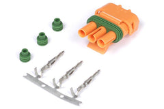 Haltech - Haltech Delco Weather Pack 3 Pin GM Style MAP Sensor Connector Orange Plug & Pins - Demon Performance