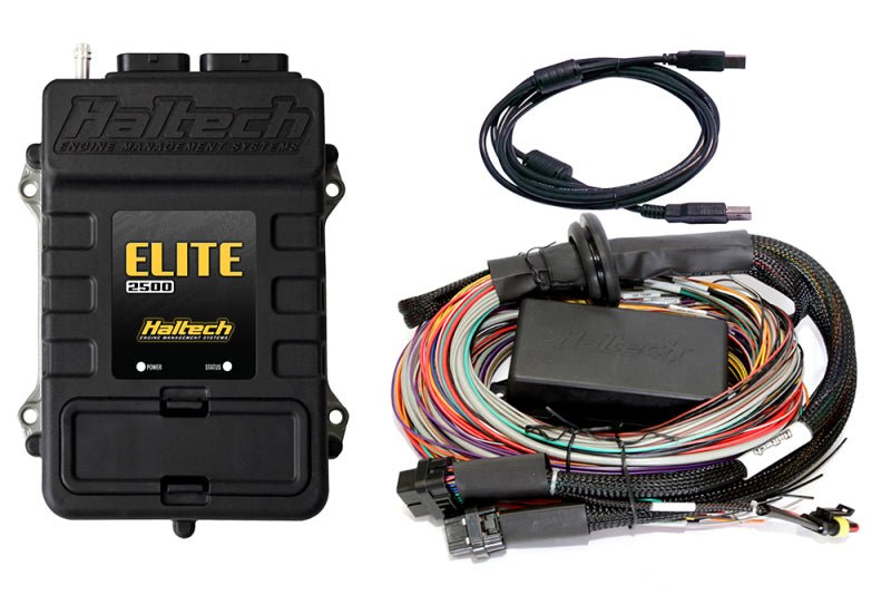 Haltech - Haltech Elite 2500 16ft Premium Universal Wire - In Harness ECU Kit - Demon Performance