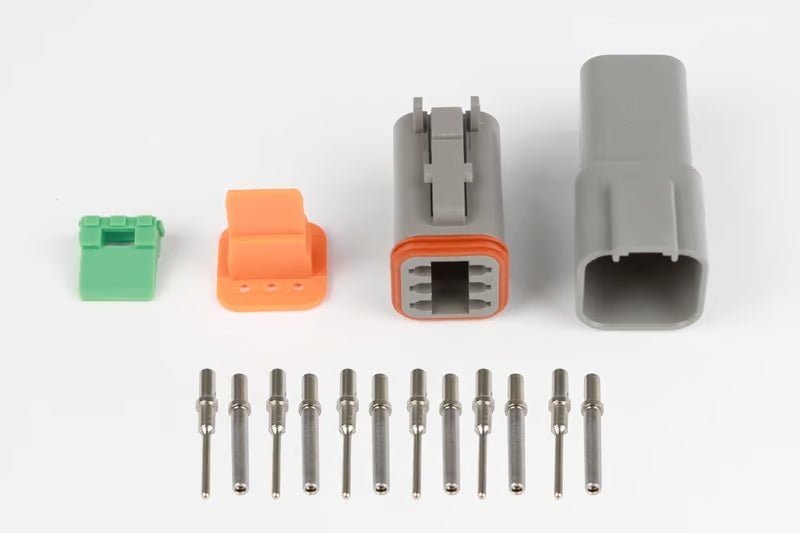 Haltech - Haltech Matching Set of Deutsch DT - 6 Connectors 13 Amp Plug & Pins - Demon Performance