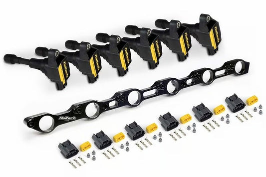 Haltech - Haltech Toyota 1JZ/2JZ (Incl. VVTi) R35 Coil Conversion Kit w/Bracket & Connectors - Demon Performance
