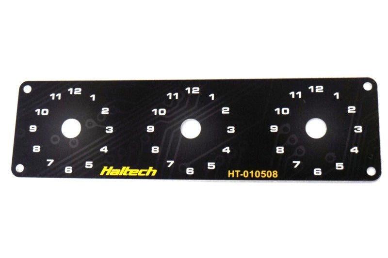 Haltech - Haltech Triple Switch Panel w/Yellow & Red Knobs - Demon Performance