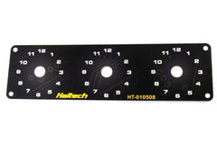 Haltech - Haltech Triple Switch Panel w/Yellow & Red Knobs - Demon Performance