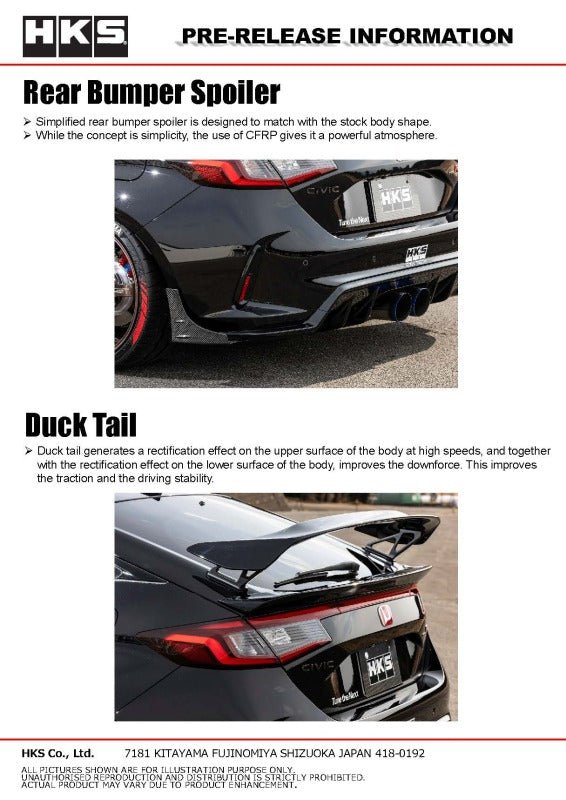 HKS - HKS BODY KIT TYPE-S FL5 F-Spoiler - Demon Performance