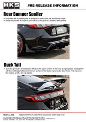 HKS - HKS BODY KIT TYPE-S FL5 F-Spoiler - Demon Performance