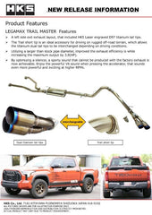 HKS - HKS LEGAMAX TRAIL MASTER 2022TUNDRA CATBACK - Demon Performance