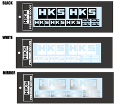 HKS - HKS LOGO Sticker a la carte WHITE - Demon Performance