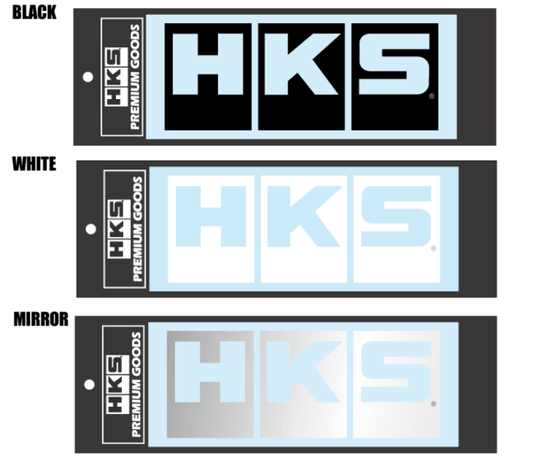 HKS - HKS LOGO Sticker W220 WHITE - Demon Performance