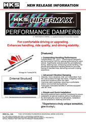 HKS - HKS Performance Damper for 86 / GR86 / BRZ - Demon Performance
