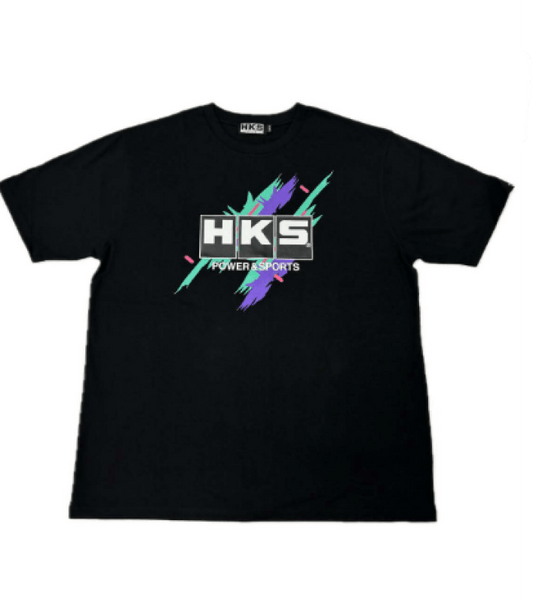 HKS - HKS T-SHIRT SUPER RACING v2 BLACK XL - Demon Performance