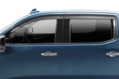 Husky Liners - Husky Liners 17 - 24 Nissan Titan CC Ventvisor Low Profile (4pc) - Smoke - Demon Performance