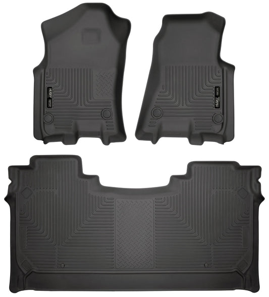 Husky Liners - Husky Liners 19 Dodge Ram 1500 Crew Cab Weatherbeater Black Front & 2nd Seat Floor Liners - Demon Performance