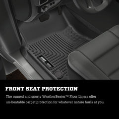 Husky Liners - Husky Liners 19 Dodge Ram 1500 Crew Cab Weatherbeater Black Front & 2nd Seat Floor Liners - Demon Performance