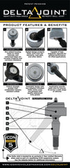 ICON - ICON 2005+ Toyota Tacoma/2007+ Toyota Tundra Non - ICON UCA 1in Retrofit Delta Joint Kit - Demon Performance