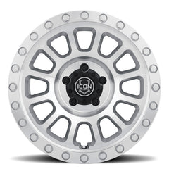 ICON - ICON Hulse 17 X 8.5 6 X 5.5 0mm Offset 4.75in BS Silver Machined - Demon Performance