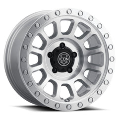 ICON - ICON Hulse 17 X 8.5 6 X 5.5 0mm Offset 4.75in BS Silver Machined - Demon Performance