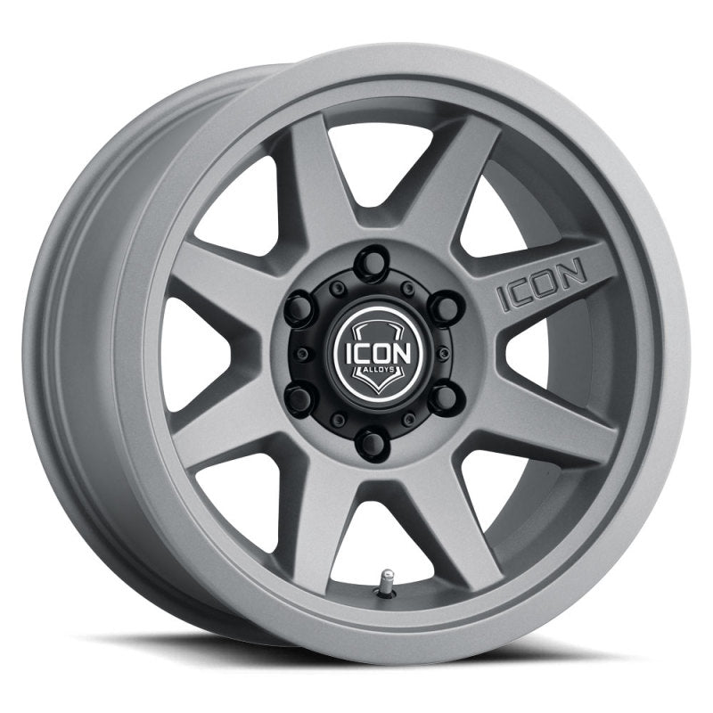 ICON - ICON Rebound 17x8.5 5x5 - 6mm Offset 4.5in BS 71.5mm Bore Charcoal Wheel - Demon Performance