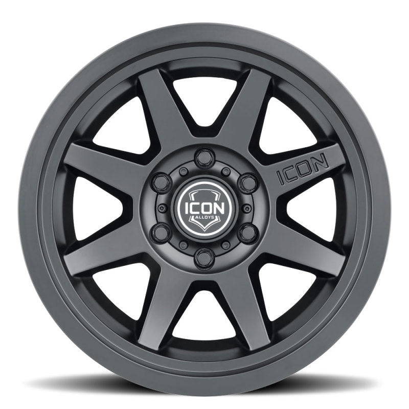 ICON - ICON Rebound 17x8.5 5x5 - 6mm Offset 4.5in BS 71.5mm Bore Satin Black Wheel - Demon Performance