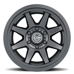 ICON - ICON Rebound 17x8.5 5x5 - 6mm Offset 4.5in BS 71.5mm Bore Satin Black Wheel - Demon Performance