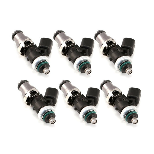 Injector Dynamics - Injector Dynamics 1340cc Injectors - 48mm Length - 14mm Grey Top - 14mm L O - Ring(R35 Low Spacer)(Set of 6) - Demon Performance