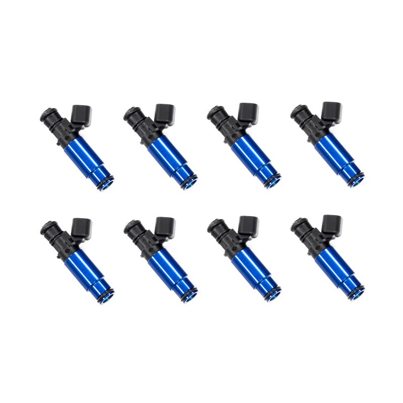 Injector Dynamics - Injector Dynamics 1750-XDS - Injectors 60mm / 14mm top o-ring 14mm Blue Bottom Adaptor - Set of 8 - Demon Performance