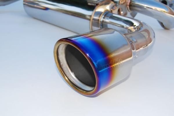 Invidia - Invidia 02 - 08 Nissan 350z Gemini Rolled Titanium Tip Cat - back Exhaust - Demon Performance