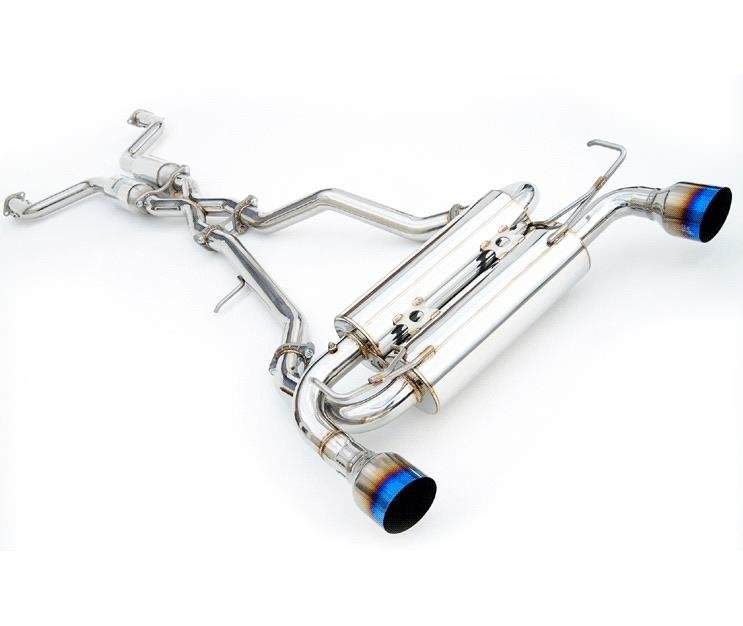 Invidia - Invidia 02 - 08 Nissan 350z Gemini Single Layer Titanium Tip Cat - back Exhaust - Demon Performance