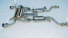 Invidia - Invidia 09+ 370Z Gemini Rolled Titanium Tip Cat - back Exhaust - Demon Performance