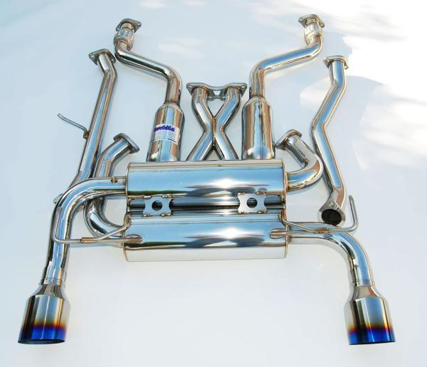 Invidia - Invidia 09+ 370Z Gemini Single Layer Titanium Tip Cat - back Exhaust - Demon Performance