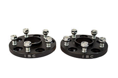 ISC Suspension - ISC Suspension Nissan 5x114.3 Hub Centric (66 Hub Bore) Wheel Spacers 15mm Black (Pair) - Demon Performance