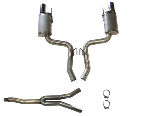 JBA - JBA 15 - 20 Ford Mustang EcoBoost 304 Stainless Steel Cat - Back Exhaust - Demon Performance