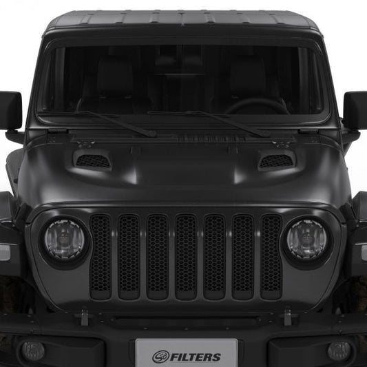 S&B - Jeep Air Hood Scoops for 18 - 22 Wrangler JL Rubicon 2.0L, 3.6L, 20 - 22 Jeep Gladiator 3.6L Scoops Only Kit S&B - Demon Performance