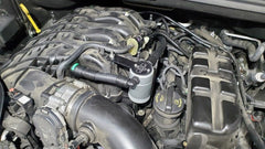 J&L - J&L 16 - 23 Dodge Durango / Jeep Grand Cherokee 3.6L Oil Separator 3.0 Passenger Side - Clear Anod - Demon Performance
