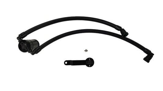 J&L - J&L 19 - 25 Dodge Ram 1500 3.6L PCV Side Oil Separator 3.0 - Black Anodized - Demon Performance