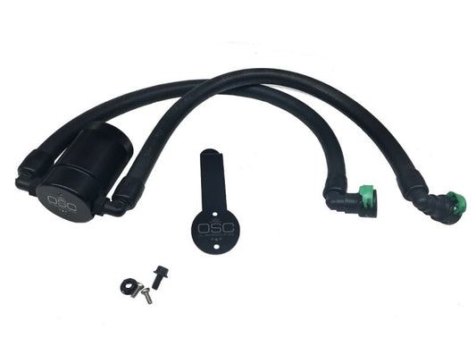 J&L - J&L 2015 - 2023 Ford Mustang EcoBoost Driver Side Oil Separator 3.0 - Black Anodized - Demon Performance