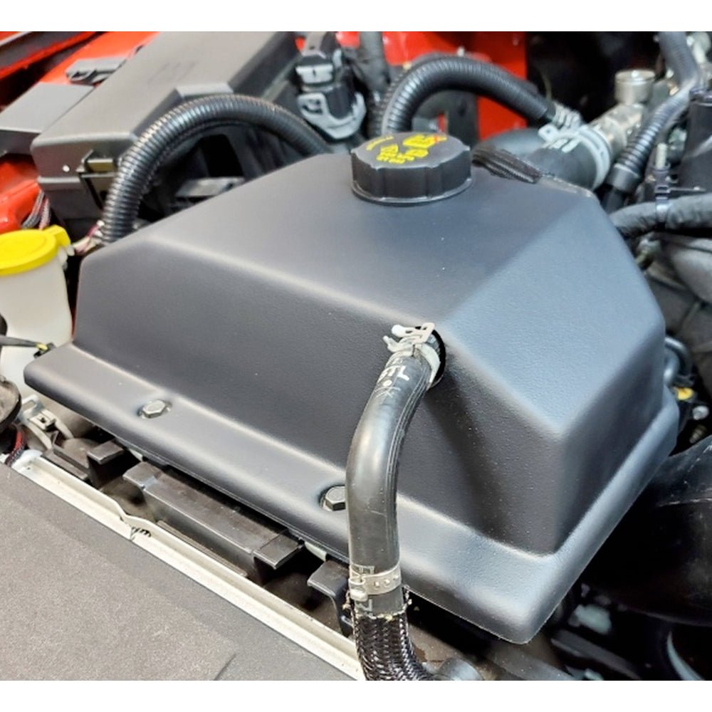 S&B - JLT Coolant Tank Cover Textured Black 2015 - 2021 Mustang - ALL - Demon Performance